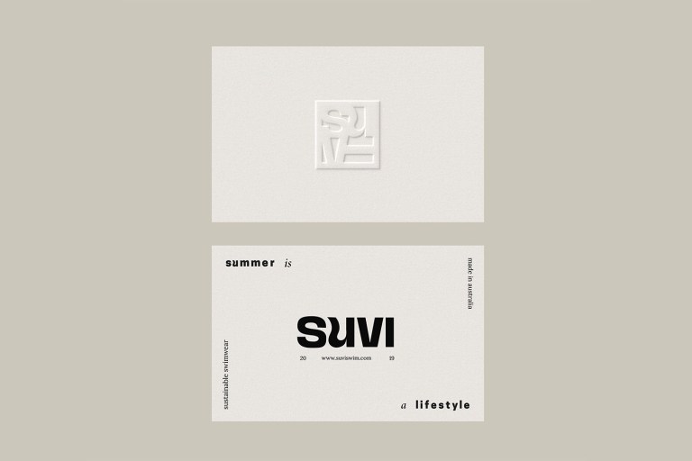 Suvi swimwear business card