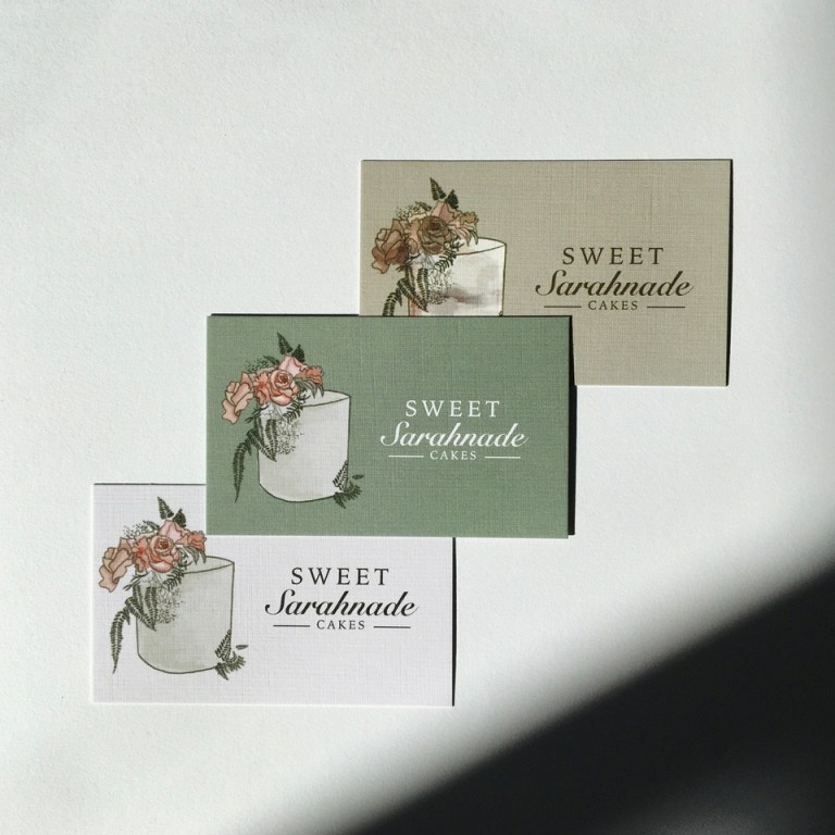Sweet Sarahnade Cakes business card