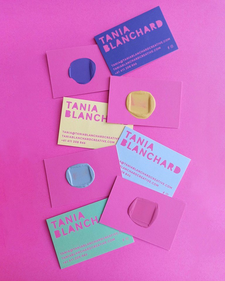 Tania Blanchard business cards