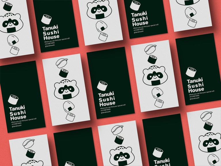 Tanuki Sushi House business cards