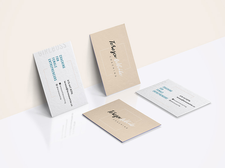 Teresa White business coach business card