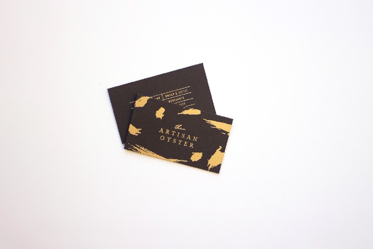 The Artisan Oyster Paint Studio Business Card