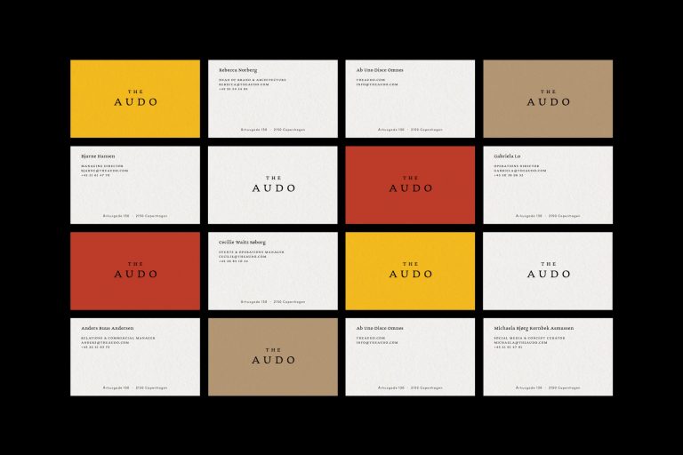 The Audo business cards
