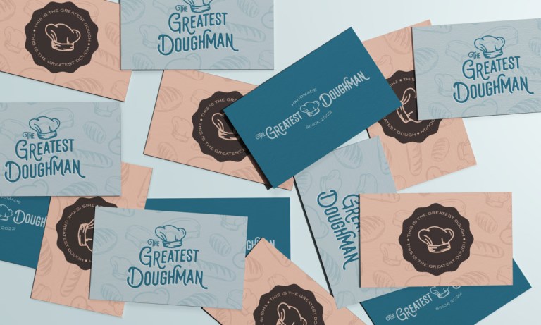 The Greatest Doughman business cards