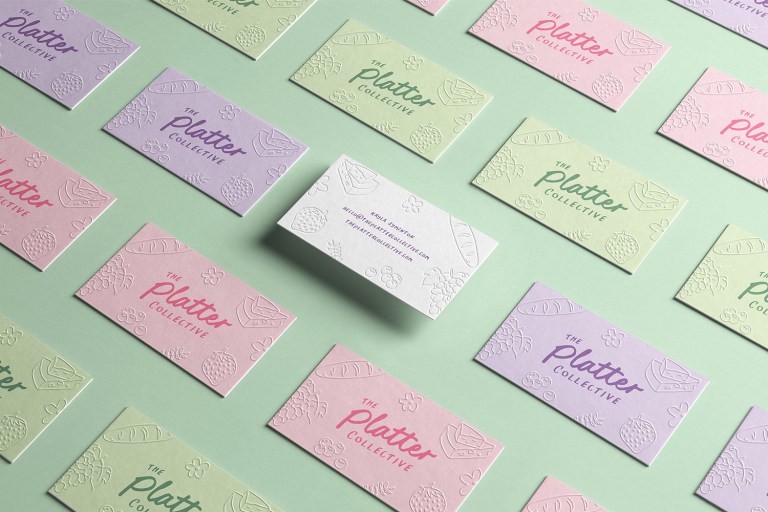 The Platter Collective business cards