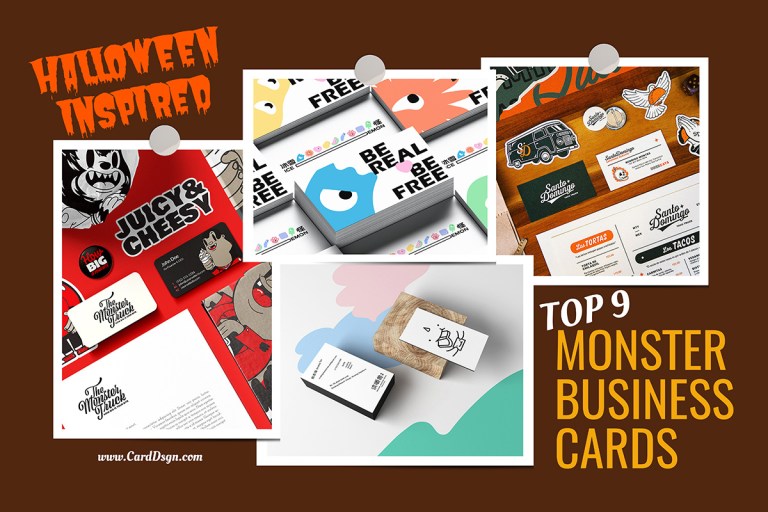 TOP 9 Monster Business Cards - Halloween-inspired Showcase