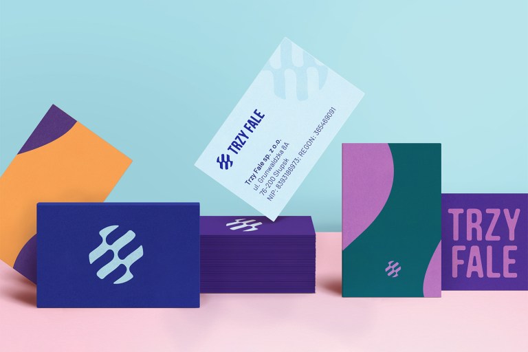 Trzy Fale water park business cards
