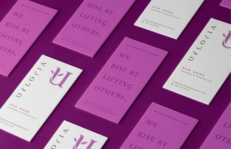 Ufloria Organics business cards