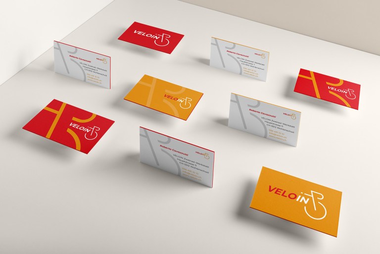 VeloIn bike shop business cards
