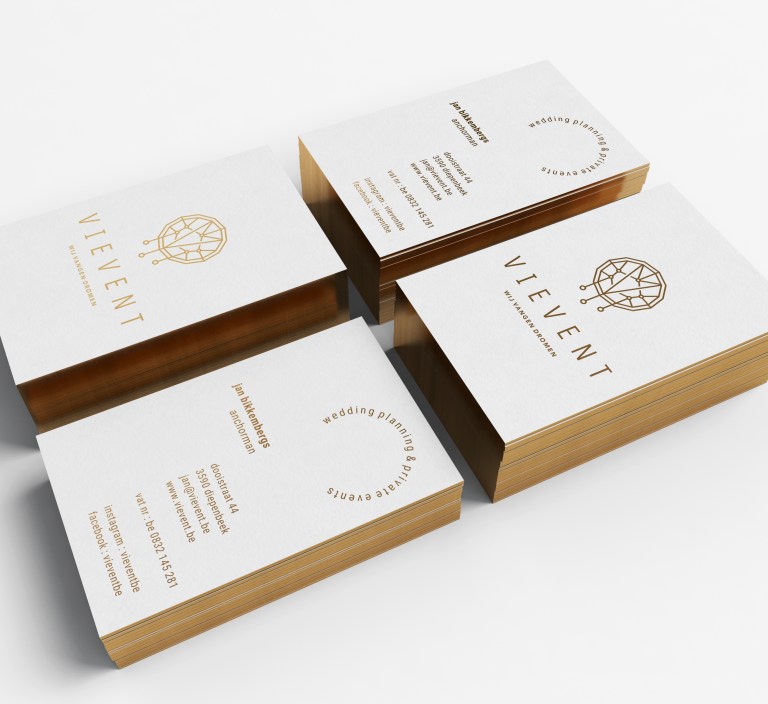vievent wedding planner business cards