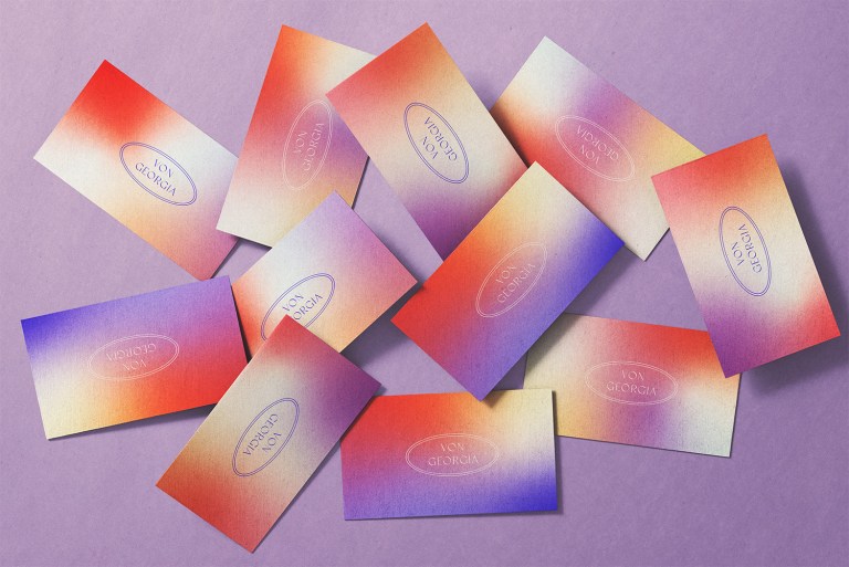 Von Georgia vegan sweet treats business cards