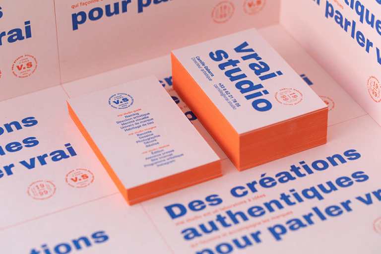 Vrai Studio business cards
