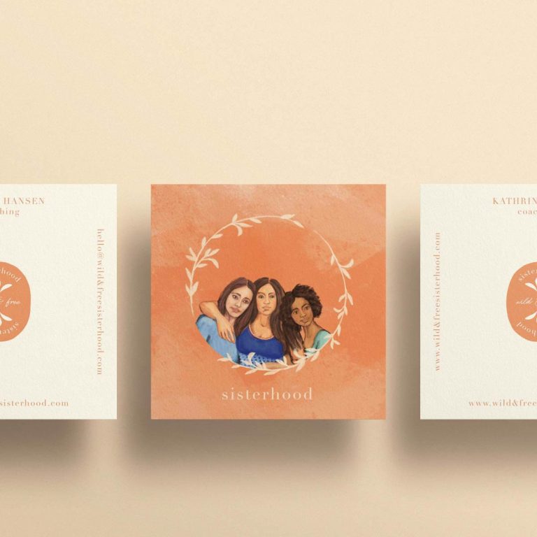 wild & free sisterhood business cards