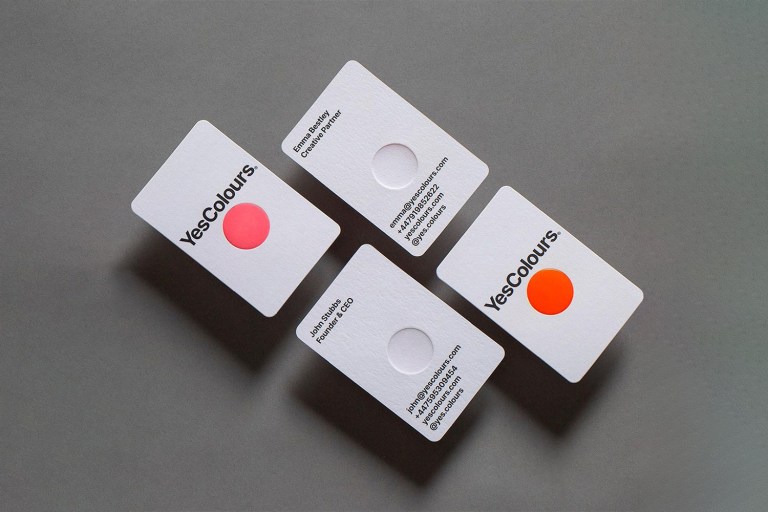 YesColours paint drop business cards_2