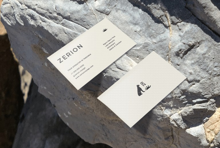 Zerion business card