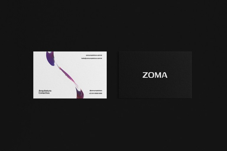 ZOMA architecture business card