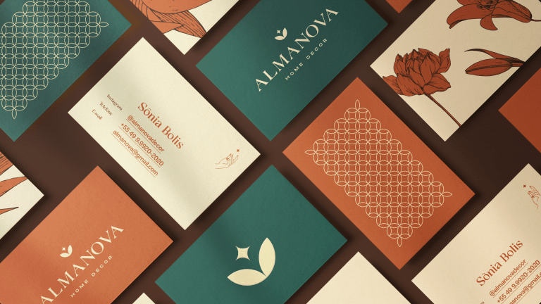 Almanova Home Decor business cards