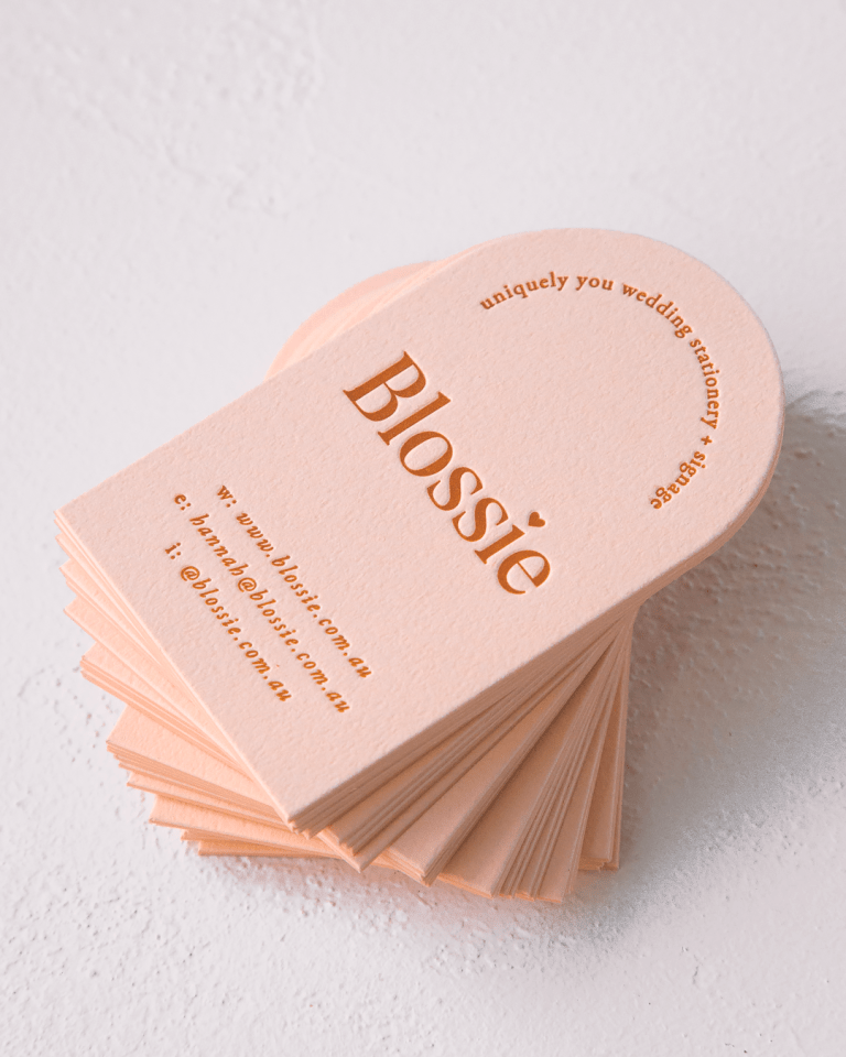 Blossie business card