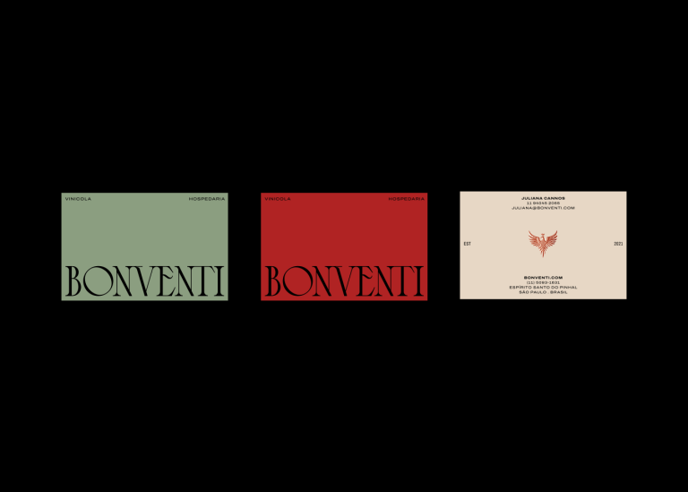 Bonventi winery business cards