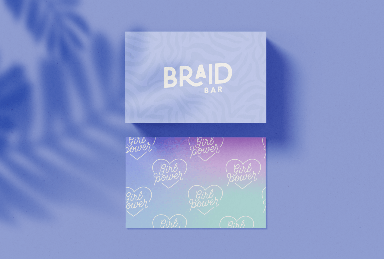 Braid Bar business card