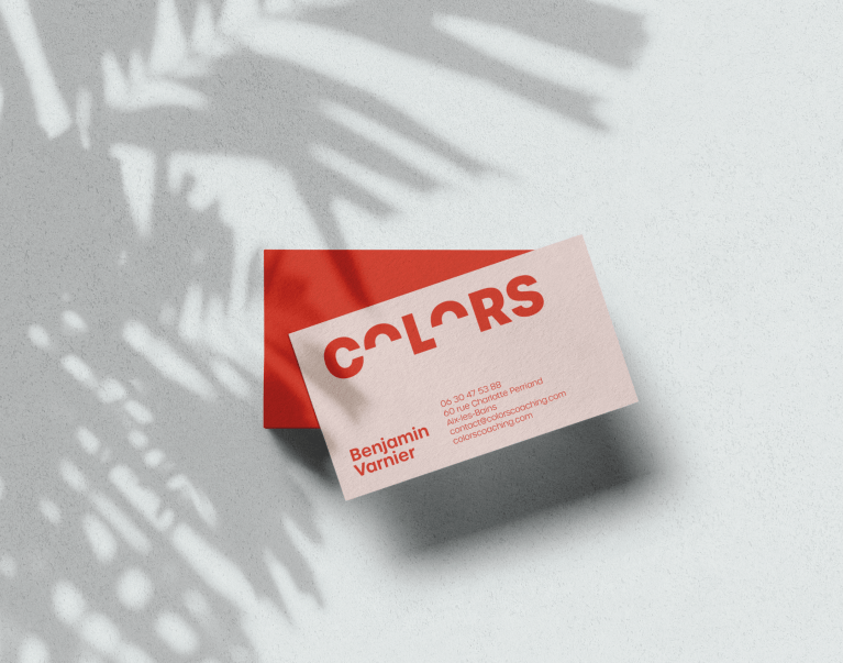 Colors business card