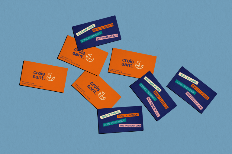 Croissant Cafe business card