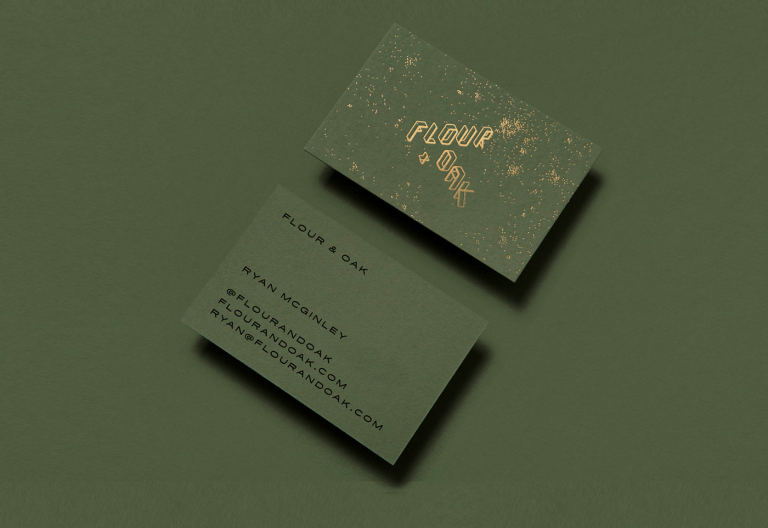 Flour & Oak business card