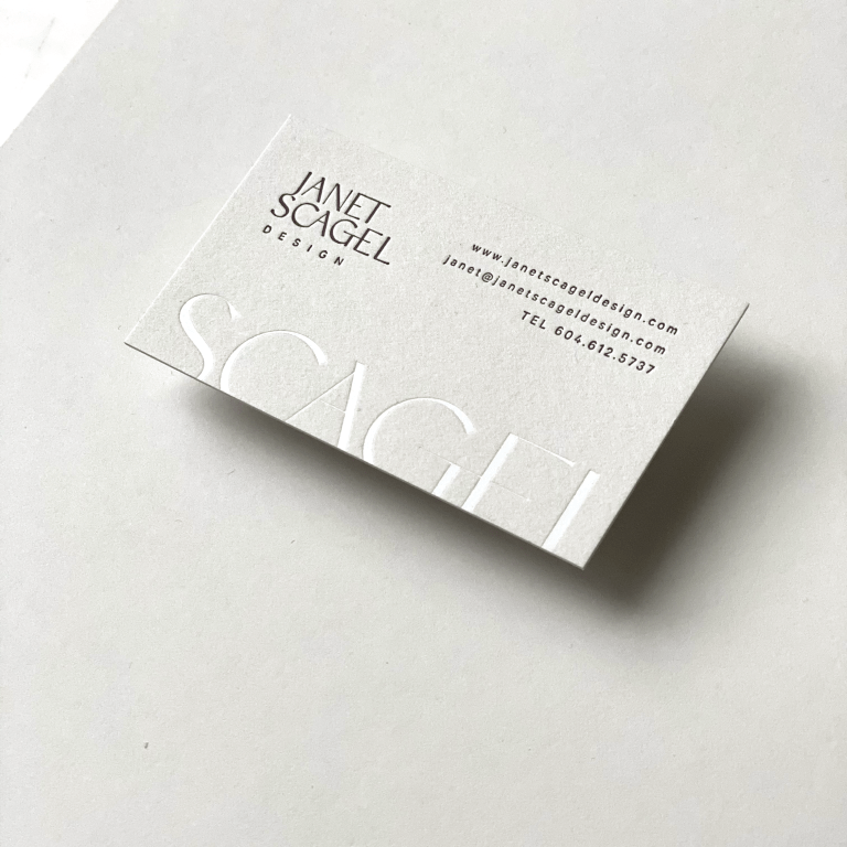 Janet Scagel business card