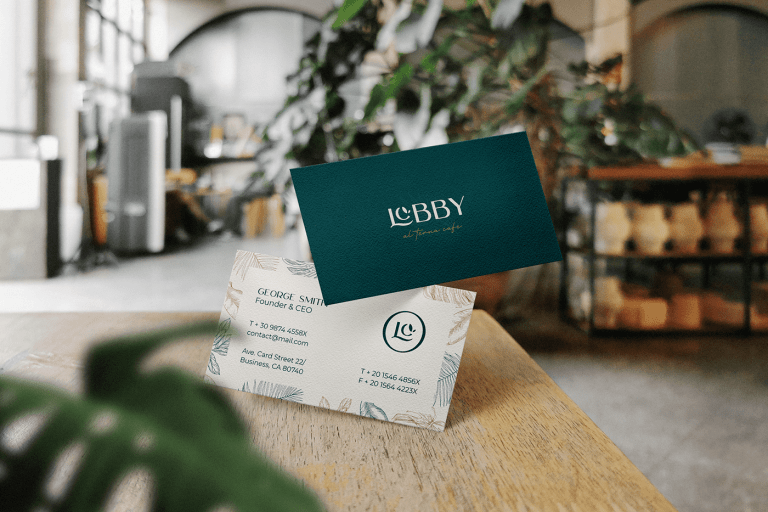 Lobby Alterna Cafe business cards