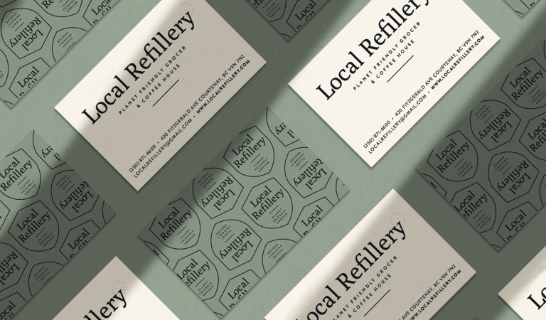Local Refillery business cards