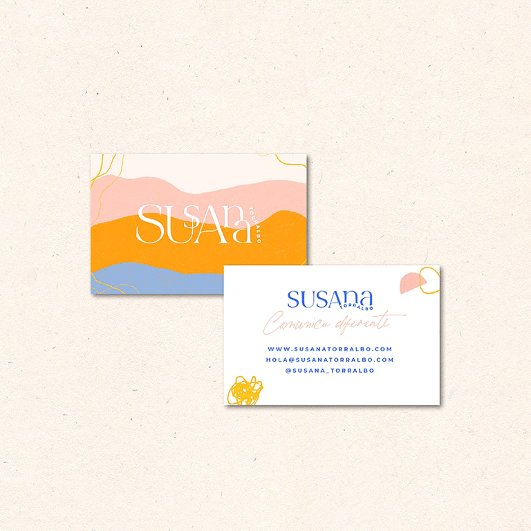 Susana Torralbo personal branding business card