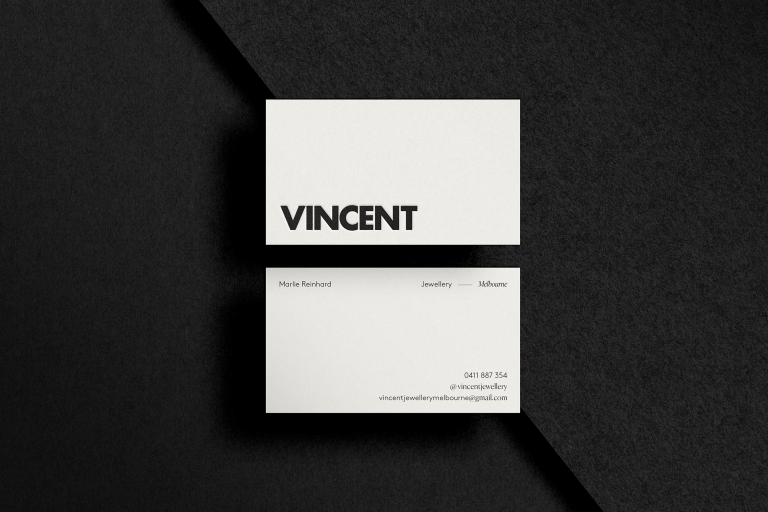 Vincent Jewellery business card